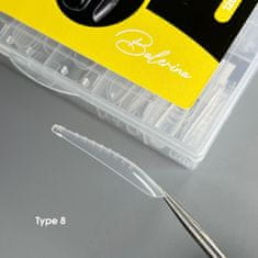 shumee NAILSOFTHEDAY Dual Form Ballerina (Type 8) - zgornje forme v obliki "balerine", 120 kos