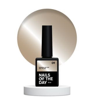 shumee NAILSOFTHEDAY Korean cat eye 09 - nude-bež hibridni lak za nohte z učinkom "cat eye", 10 ml
