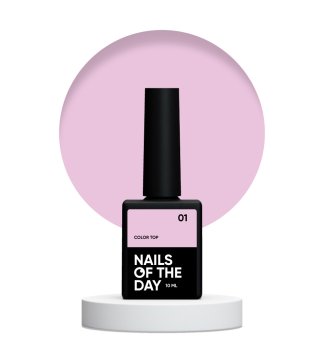 shumee NAILSOFTHEDAY Colour top 01 - nežno roza top brez lepljive plasti, 10 ml