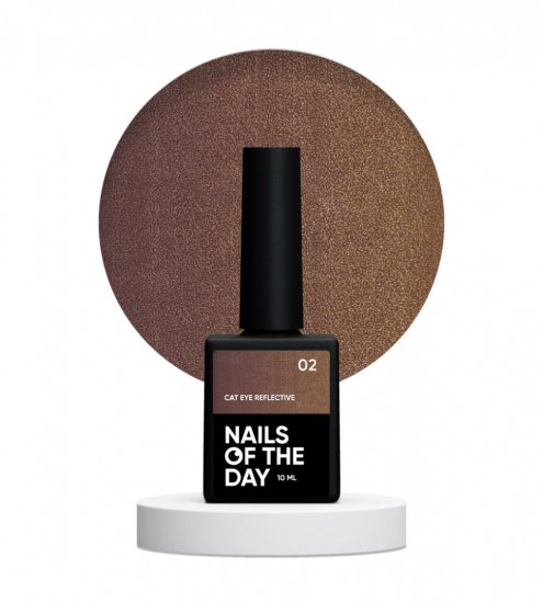 shumee NAILSOFTHENIGHT Cat eye Reflective 02 - odsevni hibridni lak za nohte z učinkom "cat eye", 10 ml