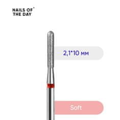 shumee NAILSOFTHEDAY diamantni rezkar - rdeč valj 2,1 x 10 mm