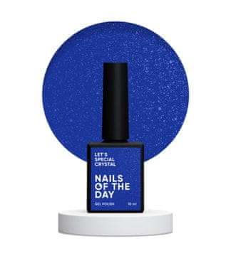 shumee NAILSOFTHEDAY Let's Special Crystal - hibridni lak za nohte v temno modri barvi s sijajem, 10 ml.