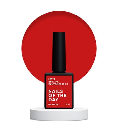 shumee NAILSOFTHEDAY Let's special Pantone 2025/7 - klasični rdeči hibridni lak, 10 ml