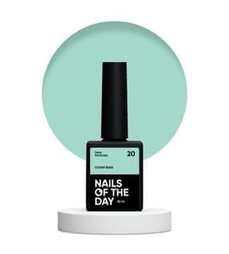 shumee NAILSOFTHEDAY Prekrivna osnova NOVO 20 - polprozorna hibridna osnova mint barve, 10 ml