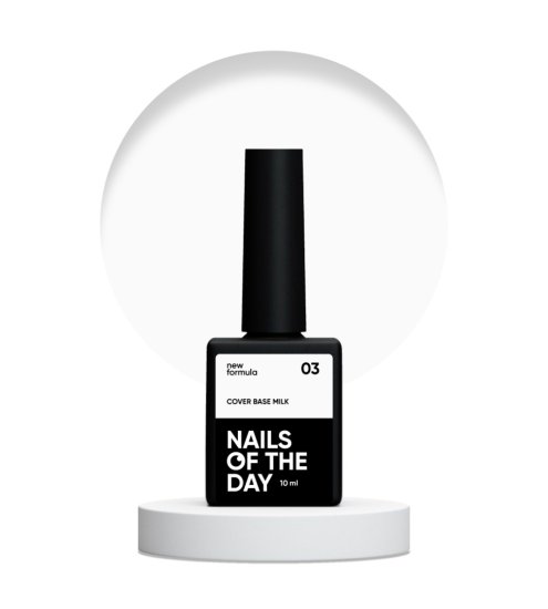 shumee NAILSOFTHEDAY Prekrivna podlaga NOVO Mleko 03 - polprozorna mlečno hibridna podlaga, 10 ml