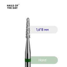 shumee NAILSOFTHEDAY Rezalnik iz zelene karbidne trdine za tunelsko obdelavo 1,6 x 8 mm