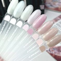 shumee NAILSOFTHEDAY Cover base NOVO Milk 07 - polprozorna mlečna podlaga z zlatimi bleščicami, 30 ml