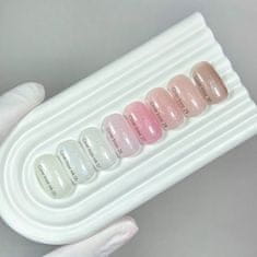 shumee NAILSOFTHEDAY Cover base NEW 26 - polprozorna nežno roza podlaga s srebrnimi delci, 30 ml