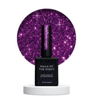 shumee NAILSOFTHENIGHT Cosmopolitan - temno roza hibridni lak za nohte z odsevnimi delci, 10 ml