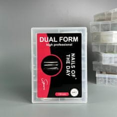shumee NAILSOFTHEDAY Dual Form Square (Type 2) - široke kvadratne/mandljeve zgornje oblike, 130 kos