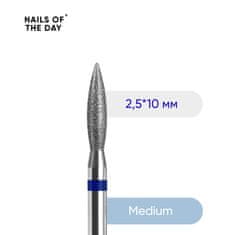 shumee NAILSOFTHEDAY diamantni rezalnik - modri plamen 2,5 x 10 mm