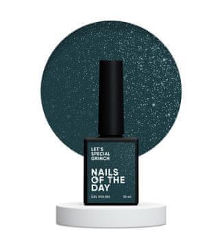 shumee NAILSOFTHEDAY Let's Special Grinch - temno zelen hibridni lak s sijajem, 10 ml.