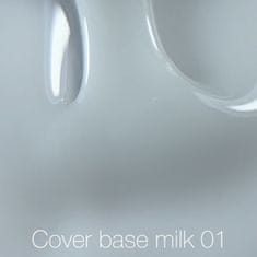 shumee NAILSOFTHEDAY Cover base NOVO Milk 01 - polprozorna hladno-mlečna hibridna podlaga, 30 ml