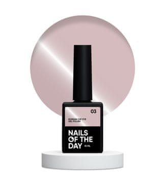 shumee NAILSOFTHEDAY Korean cat eye 03 - nežno roza hibridni lak za nohte z učinkom "cat eye", 10 ml