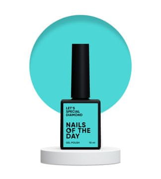 shumee NAILSOFTHEDAY Lak za nohte Let's special Diamond - azurno moder hibridni, 10 ml