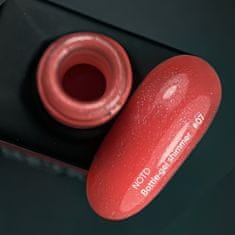 shumee NAILSOFTHEDAY Bottle gel Shimmer 07 - rdeč s srebrnimi bleščicami gel za krepitev in obnovo, 10 ml