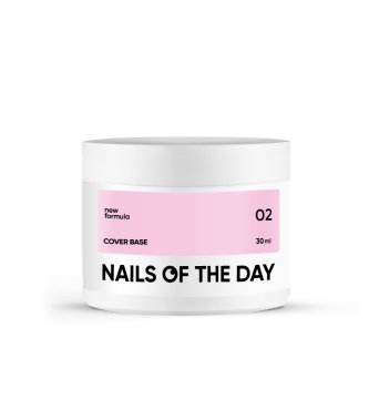 shumee NAILSOFTHEDAY Cover base NEW 02 - polprozorna pink nude hibridna baza, 30 ml