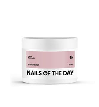 shumee NAILSOFTHEDAY Prekrivna baza NOVO 15 - prekrivna naravna hibridna baza, 30 ml