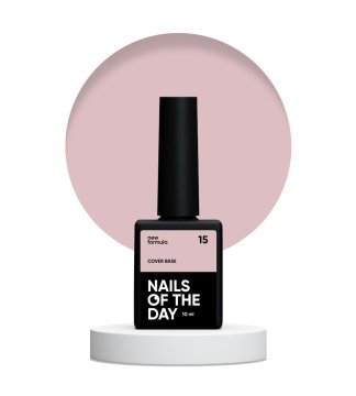 shumee NAILSOFTHEDAY Cover base NEW 15 - prekrivna naravna hibridna podlaga, 10 ml
