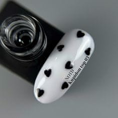 shumee NAILSOFTHEDAY Kupidon top 03 - top s črnimi srčki brez lepljive plasti, 10 ml