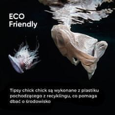 shumee CHICK CHICK ECO konice ločeno snemljive - prozorne mandljeve mat, 50 kos na obročku