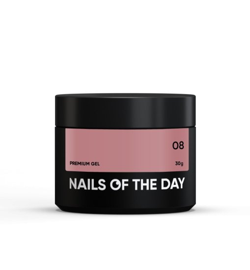 shumee NAILSOFTHEDAY Premium gel 08 - nude-karamelni gradbeni gel, 30 ml