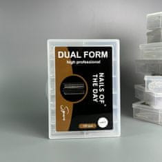 shumee NAILSOFTHEDAY Dual Form Square (Type 6) - kvadratne zgornje forme za polnjenje in podaljševanje, 120 kos