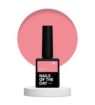 shumee NAILSOFTHEDAY Bottle gel 07 - koralno rdeč gel za krepitev in obnovo, 10 ml