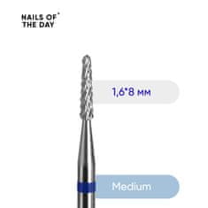 shumee NAILSOFTHEDAY Rezalnik iz modre karbidne trdine za tunelsko obdelavo 1,6 x 8 mm