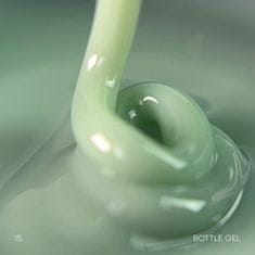 shumee NAILSOFTHEDAY Bottle gel 15 - neprozoren temno zelen gel za krepitev in obnovo, 10 ml