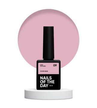 shumee NAILSOFTHEDAY Cover base NEW 09 - polprozorna nude baza, 10 ml
