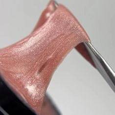 shumee NAILSOFTHEDAY Polygel shimmer 08 - roza nude akrilni gel s srebrnimi bleščicami, 30 g