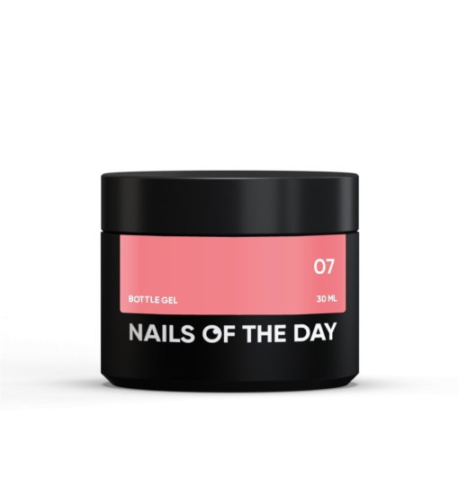 shumee NAILSOFTHEDAY Bottle gel 07 - koralno rdeč gel za krepitev in obnovo, 30 ml