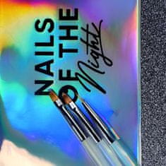 shumee NAILSOFTHENIGHT Nail Art Brush - set (3 čopiči + etui)
