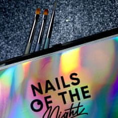shumee NAILSOFTHENIGHT Nail Art Brush - set (3 čopiči + etui)