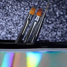 shumee NAILSOFTHENIGHT Nail Art Brush - set (3 čopiči + etui)