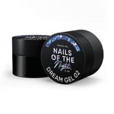 shumee NAILSOFTHENIGHT Dream gel 02 - srebrni gel za dekoracije s šesterokotniki in bleščicami, 5 g