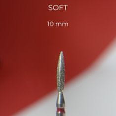 shumee NAILSOFTHEDAY diamantni rezalnik - rdeč plamen 2,3 x 10 mm
