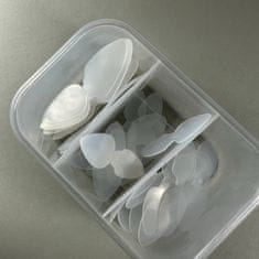 shumee NAILSOFTHEDAY Nail silicone Double mould (Type 10) - silikonski kalupi za francoščino za zgornje forme, 36 kos