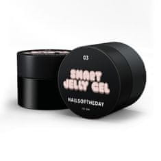 shumee NAILSOFTHEDAY Smart Jelly gel 03 - breskev-bež gradilni gel-žele, 15 g