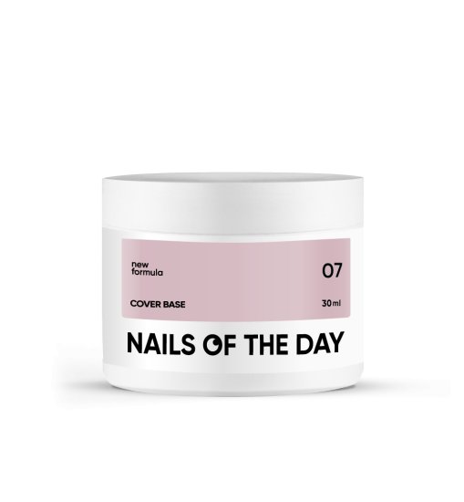 shumee NAILSOFTHEDAY Cover base NEW 07 - polprozorna podlaga v barvi latte kave, 30 ml