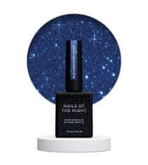 shumee NAILSOFTHENIGHT Blue Lagoon - modri hibridni lak za nohte z odsevnimi delci, 10 ml