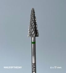 shumee NAILSOFTHEDAY Rezalnik iz karbidne trdine - zeleni stožec 6x17 mm