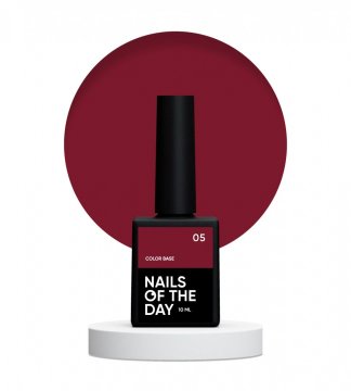 shumee NAILSOFTHEDAY Colour base 05 - temno rdeča hibridna baza, 10 ml