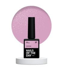 shumee NAILSOFTHEDAY Cover base NEW 27 - polprozorna roza baza s srebrnimi bleščicami, 10 ml