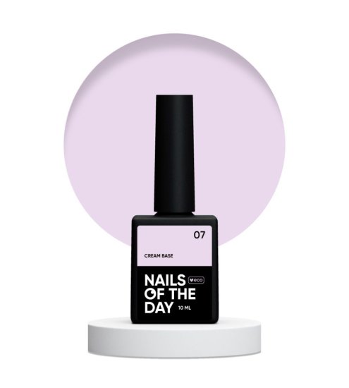 shumee NAILSOFTHEDAY Kremna podlaga 07 - mlečno roza podlaga za občutljive nohte, 10 ml