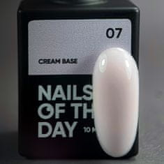 shumee NAILSOFTHEDAY Kremna podlaga 07 - mlečno roza podlaga za občutljive nohte, 10 ml