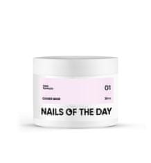 shumee NAILSOFTHEDAY Cover base NEW 01 - polprozorna nežna roza hibridna baza, 30 ml