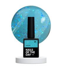 shumee NAILSOFTHEDAY Potal base 24 - turkizna baza s holografskimi kosmiči, 10 ml