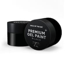 shumee NAILSOFTHEDAY Premium gel barva Black wipe - barva z lepljivo plastjo, 5 ml